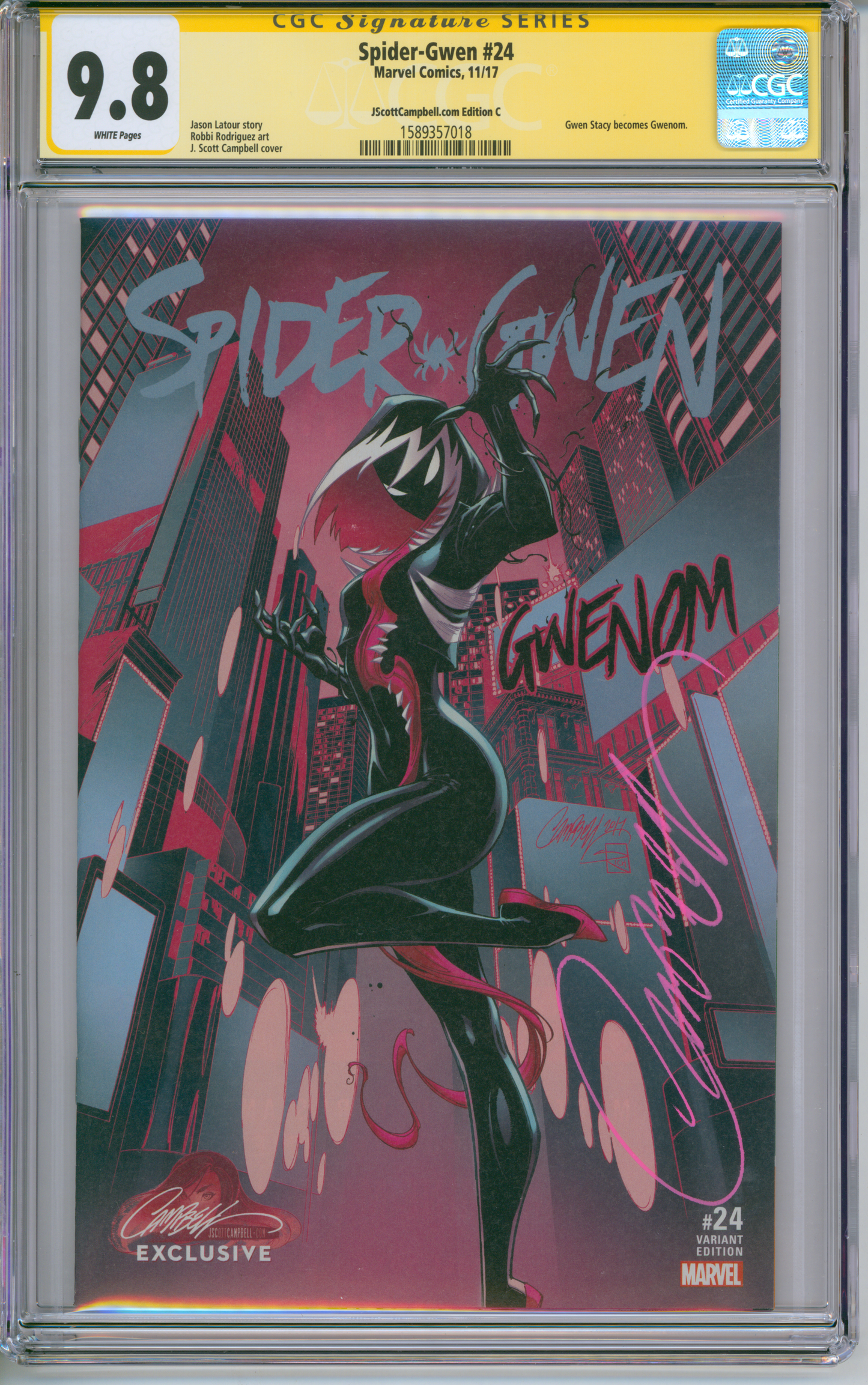 Spider-Gwen #24 CGC Signature Series 9.8