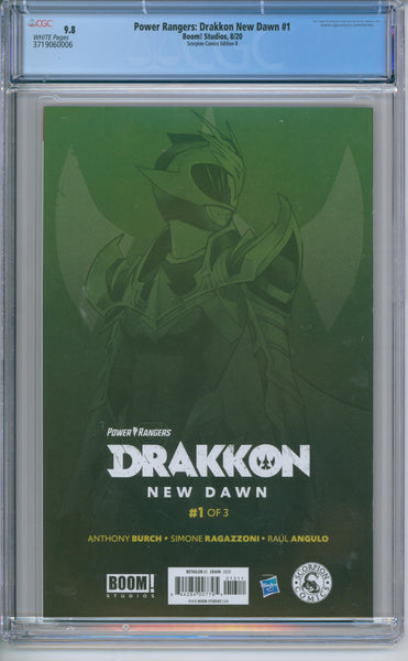 Power Rangers: Drakkon New Dawn #1 CGC 9.8 Scorpion Comics Edition B