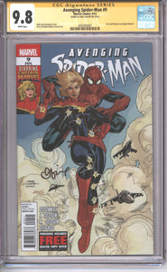 Avenging Spider-Man #9 CGC Signature Series 9.8 Signed by Brie Larson