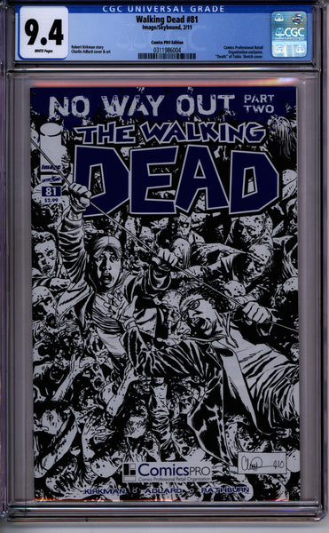 Walking Dead #81 CGC 9.4 Comics PRO Edition