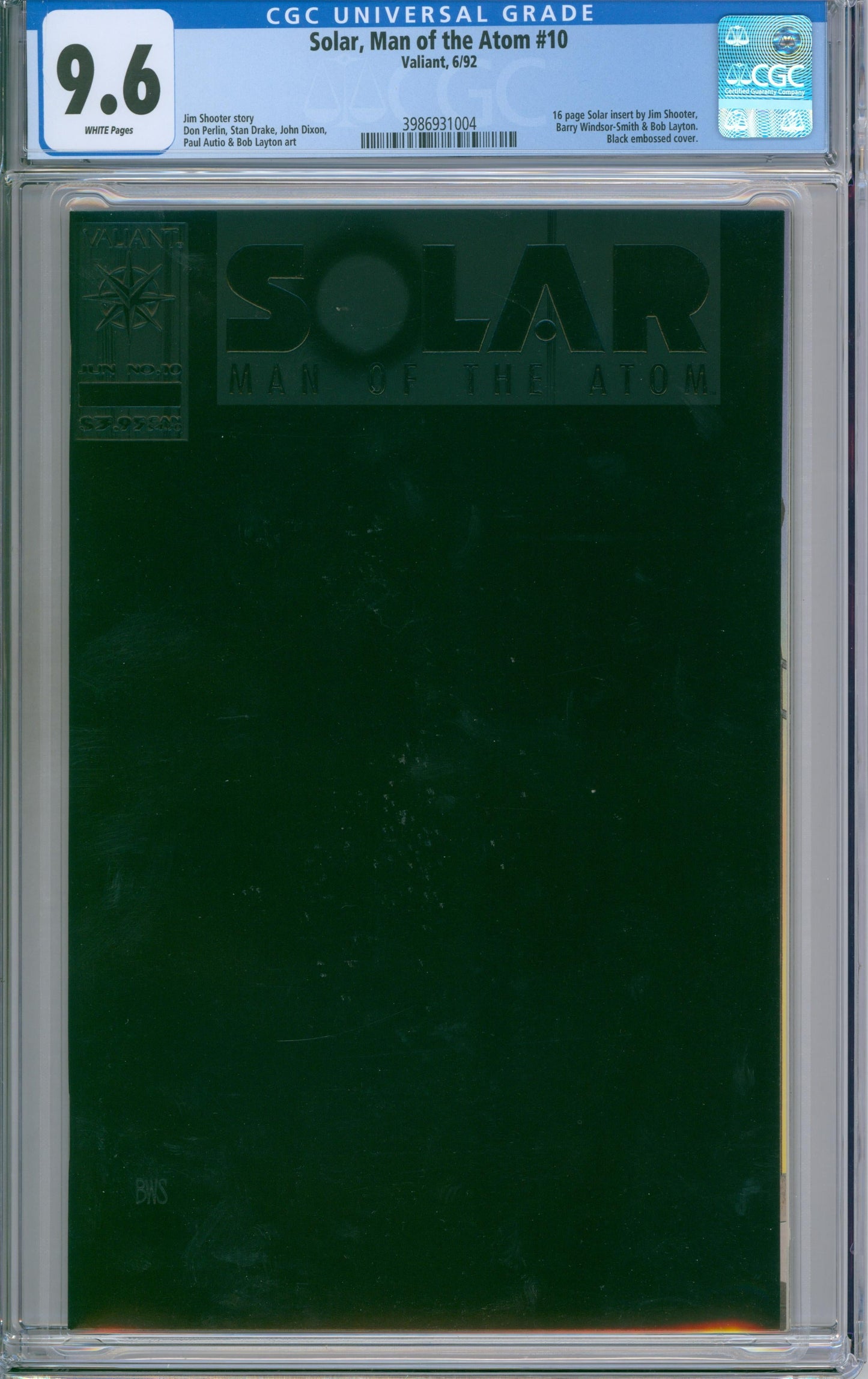 Solar, Man Of The Atom #10 CGC 9.6