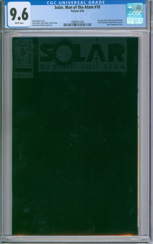 Solar, Man Of The Atom #10 CGC 9.6