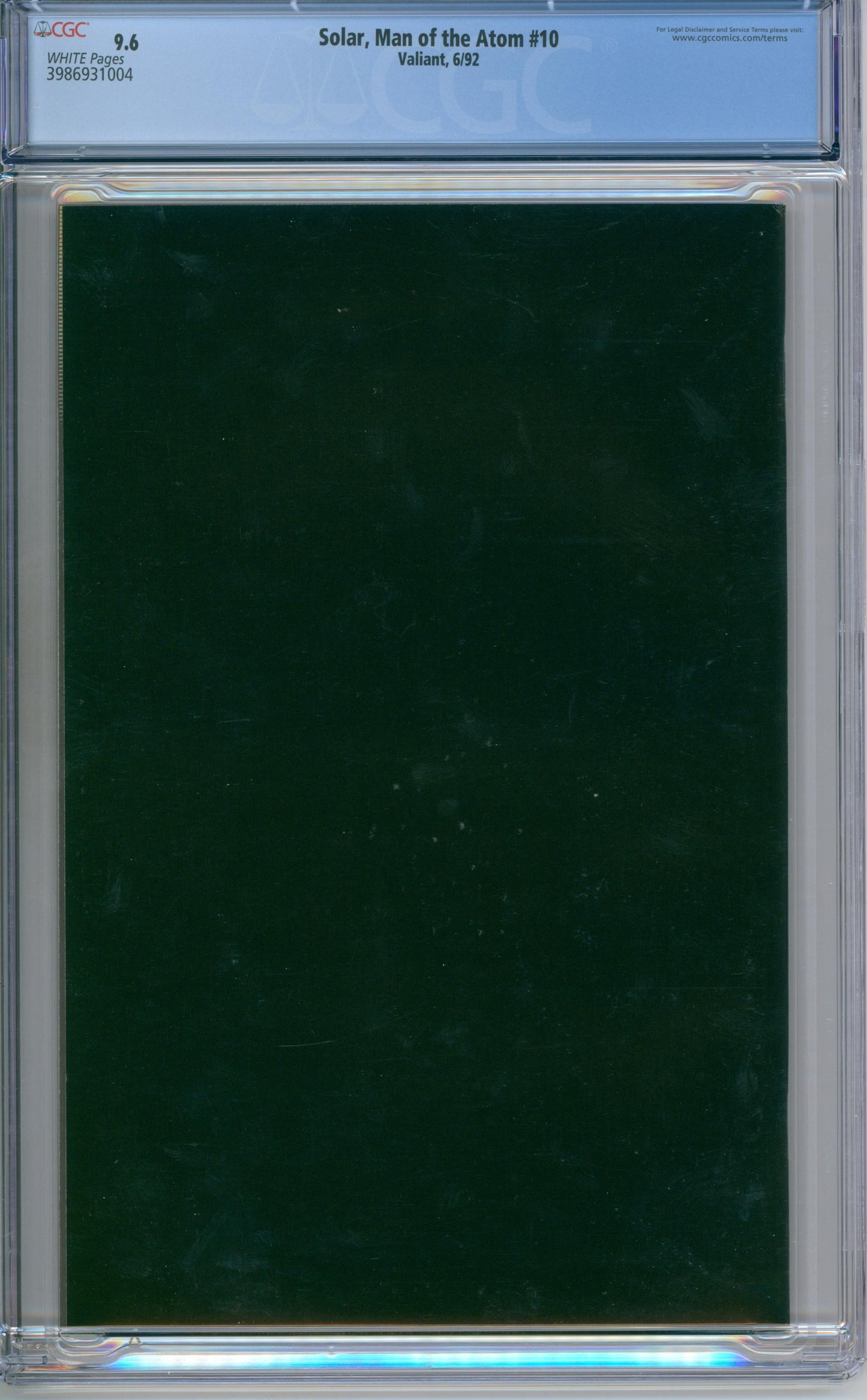 Solar, Man Of The Atom #10 CGC 9.6