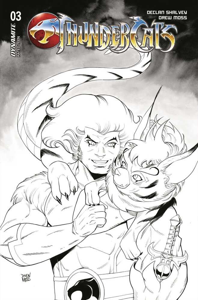 Thundercats #3 Cover Z 10 Copy Variant Edition Moss Snarf Black & White
