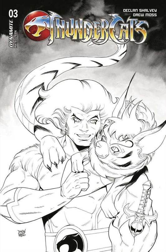 Thundercats #3 Cover Z 10 Copy Variant Edition Moss Snarf Black & White