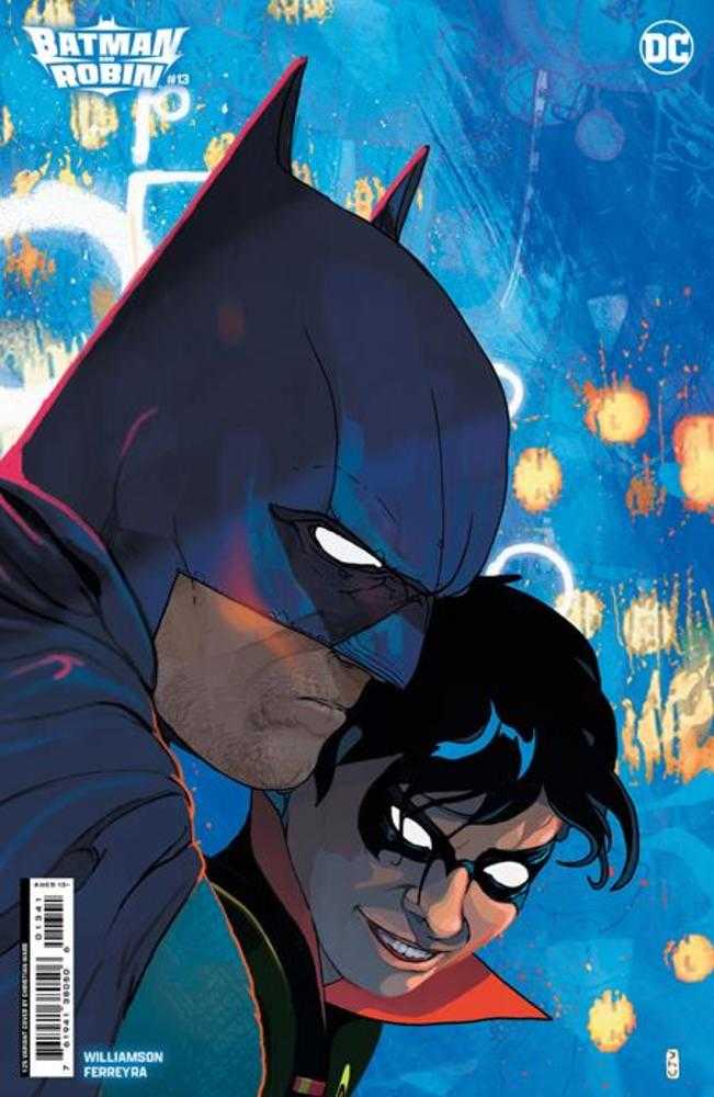 Batman And Robin #13 Cover E 1 in 25 Christian Ward Card Stock Variant