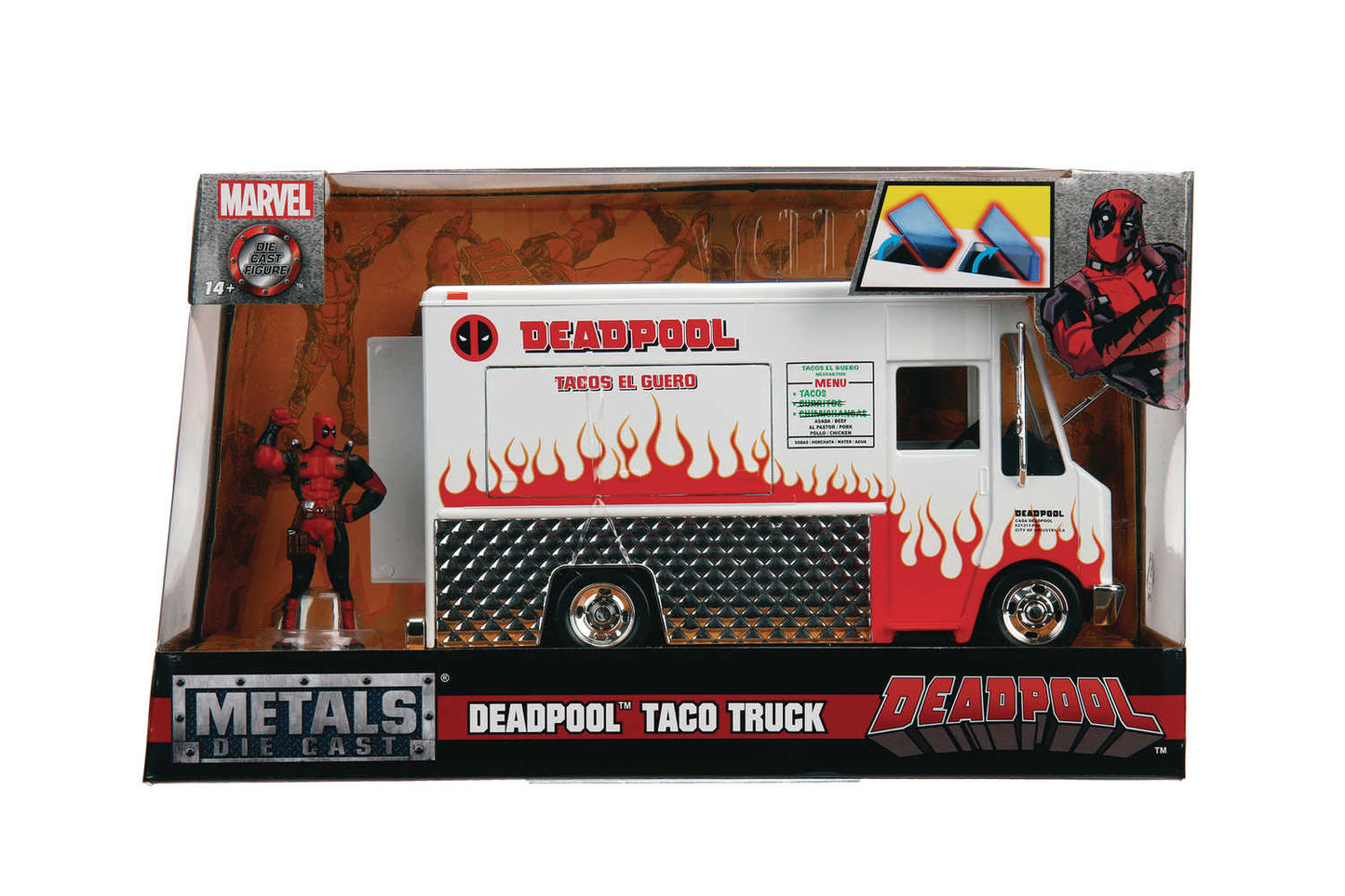 Hollywood Rides Deadpool Food Truck 1/24 Die-Cast Vehicle (N