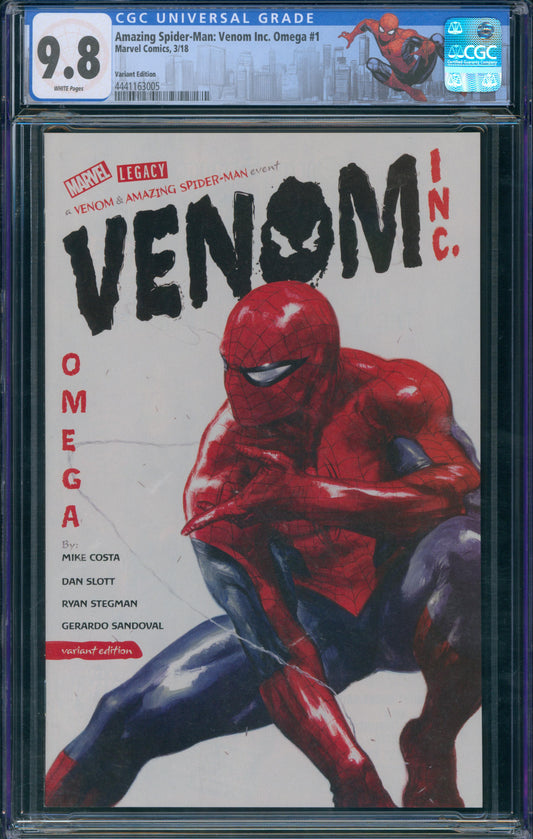 Amazing Spider-Man: Venom Inc. Omega #1 CGC 9.8 - 2018 - Variant Edition