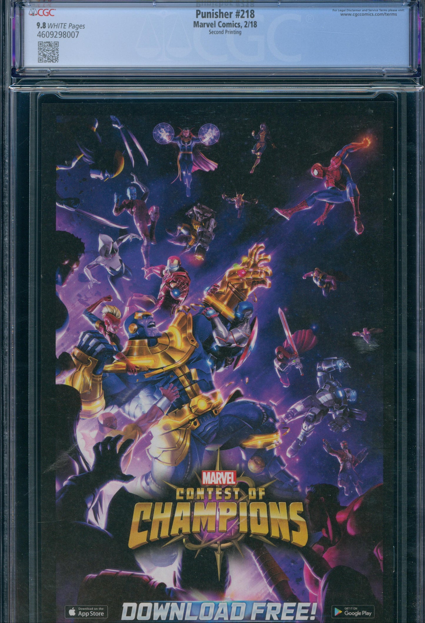 Punisher #218 Second Printing CGC 9.8 - 2018