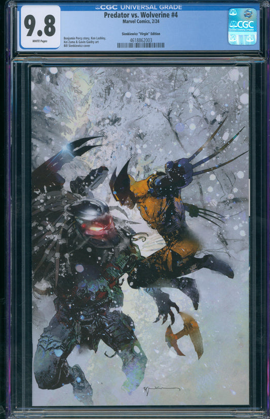 Predator vs. Wolverine #4 CGC 9.8 - Sienkiewicz "Virgin" Edition