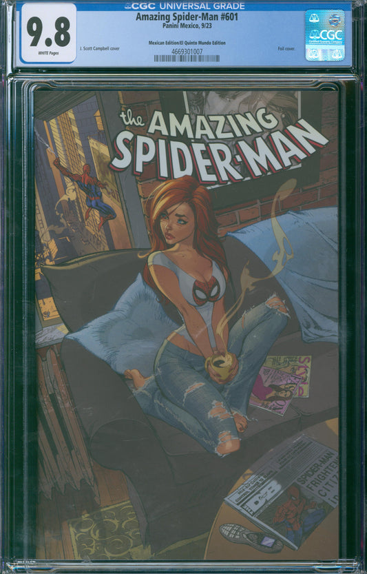 Amazing Spider-Man #601 2023 CGC 9.8 - Mexican Edition/El Quinto Mundo Edition