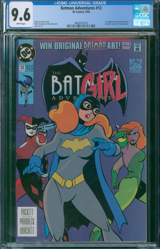 Batman Adventures #12 1993 CGC 9.6 - 1st appearance of Harley Quinn in comics