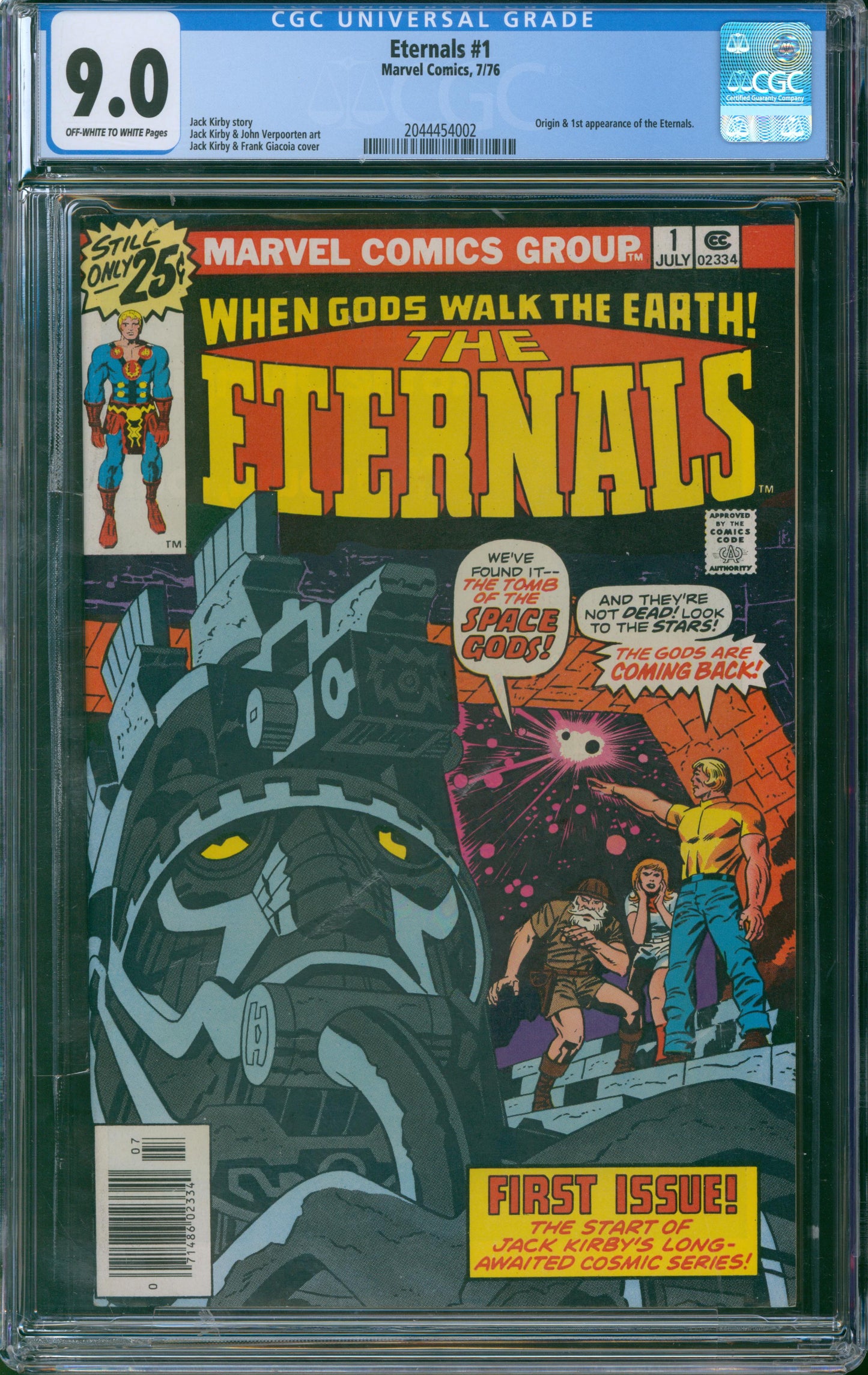 Eternals #1 1976 CGC 9.0 - Origin & 1st appearance of the Eternals
