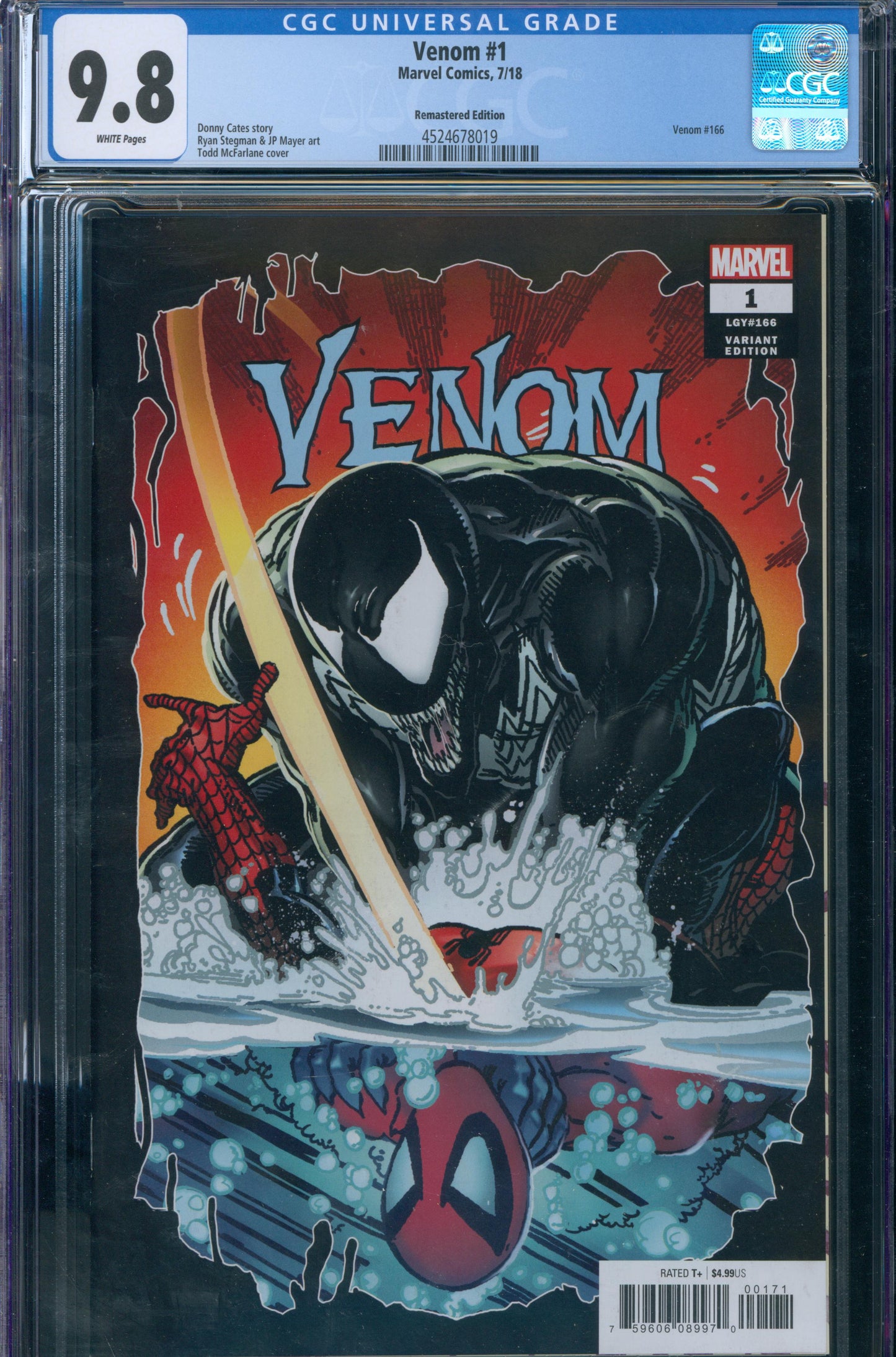 Venom #1  2018 CGC 9.8 - Remastered Edition