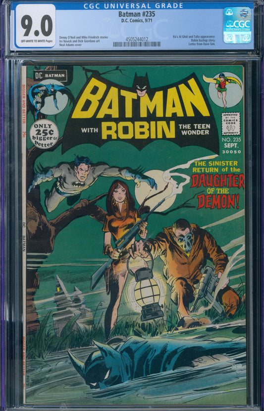 Batman #235 1971 CGC 9.0