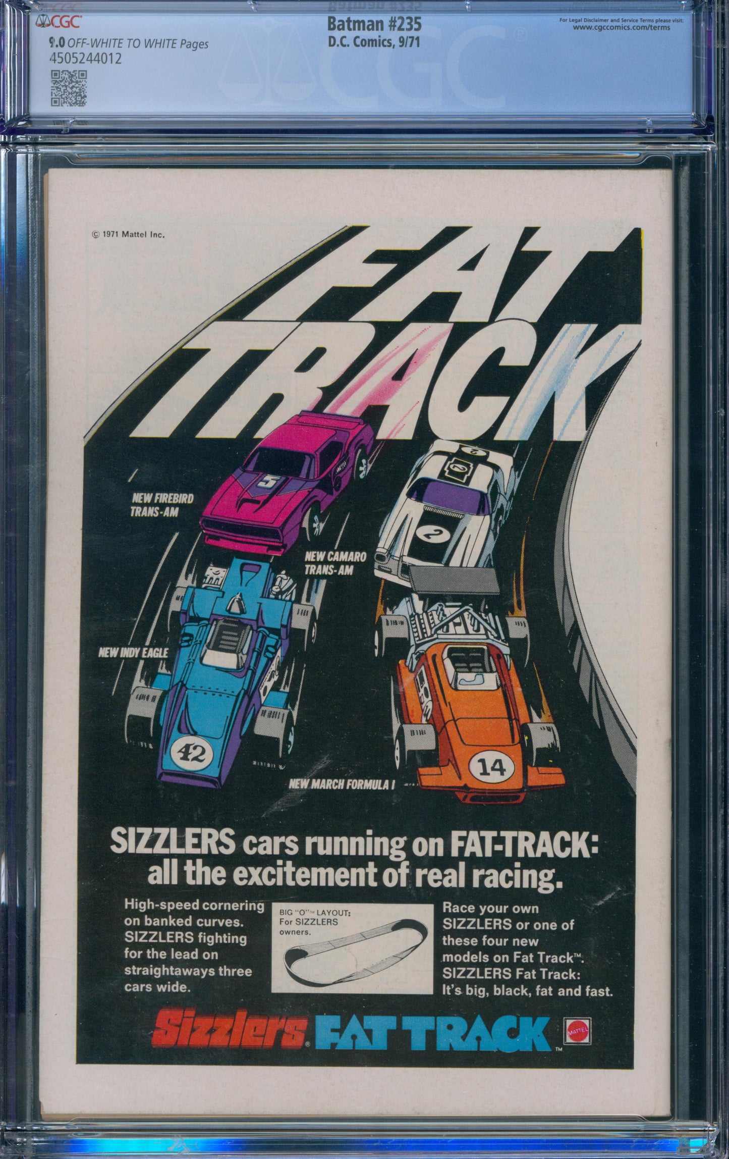 Batman #235 1971 CGC 9.0
