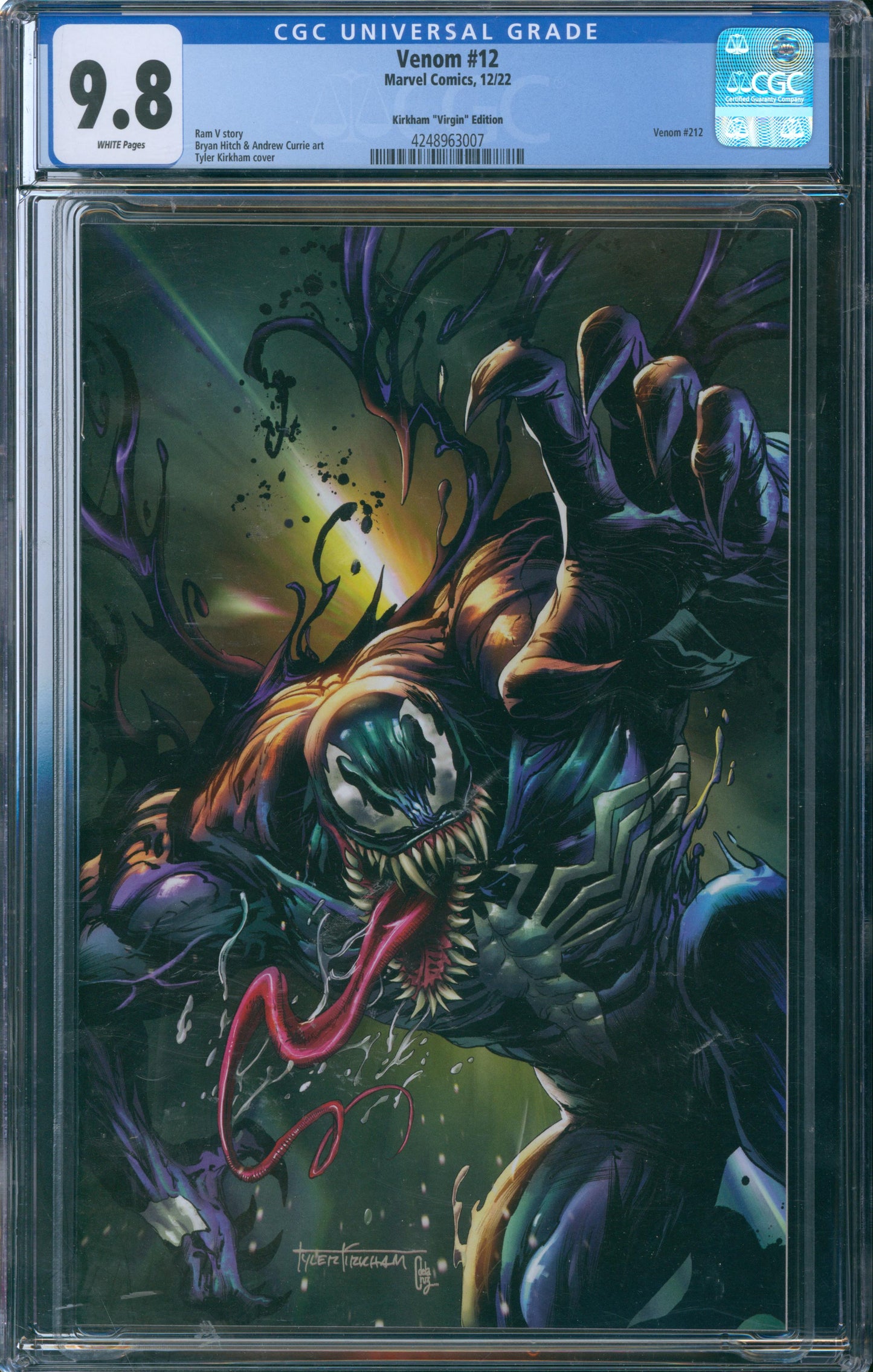 Venom #12 CGC 9.8 Kirkham "Virgin" Edition - 2022