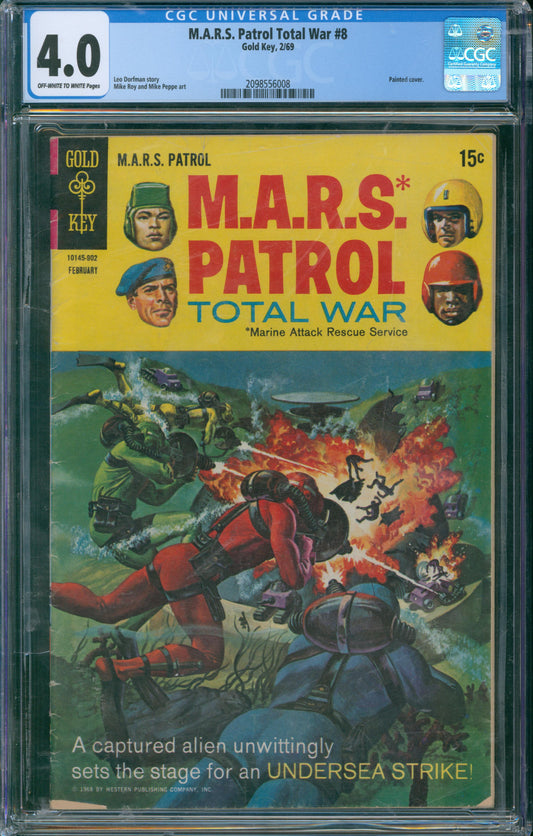 M.A.R.S. Patrol Total War #8 CGG 4.0 - 1969