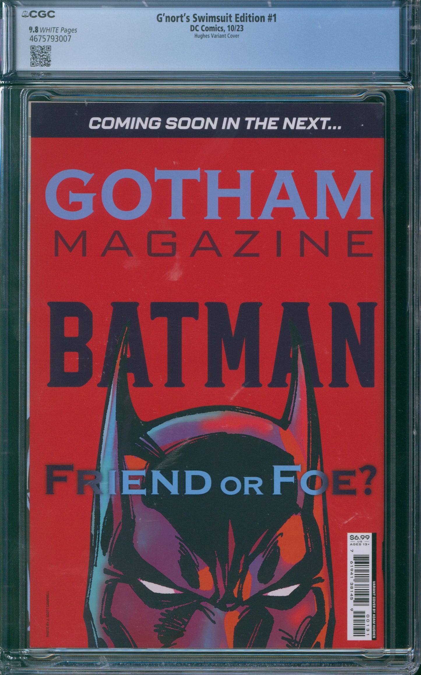 G'nort's Swimsuit Edition #1 CGC 9.8 Hughes Variant Cover