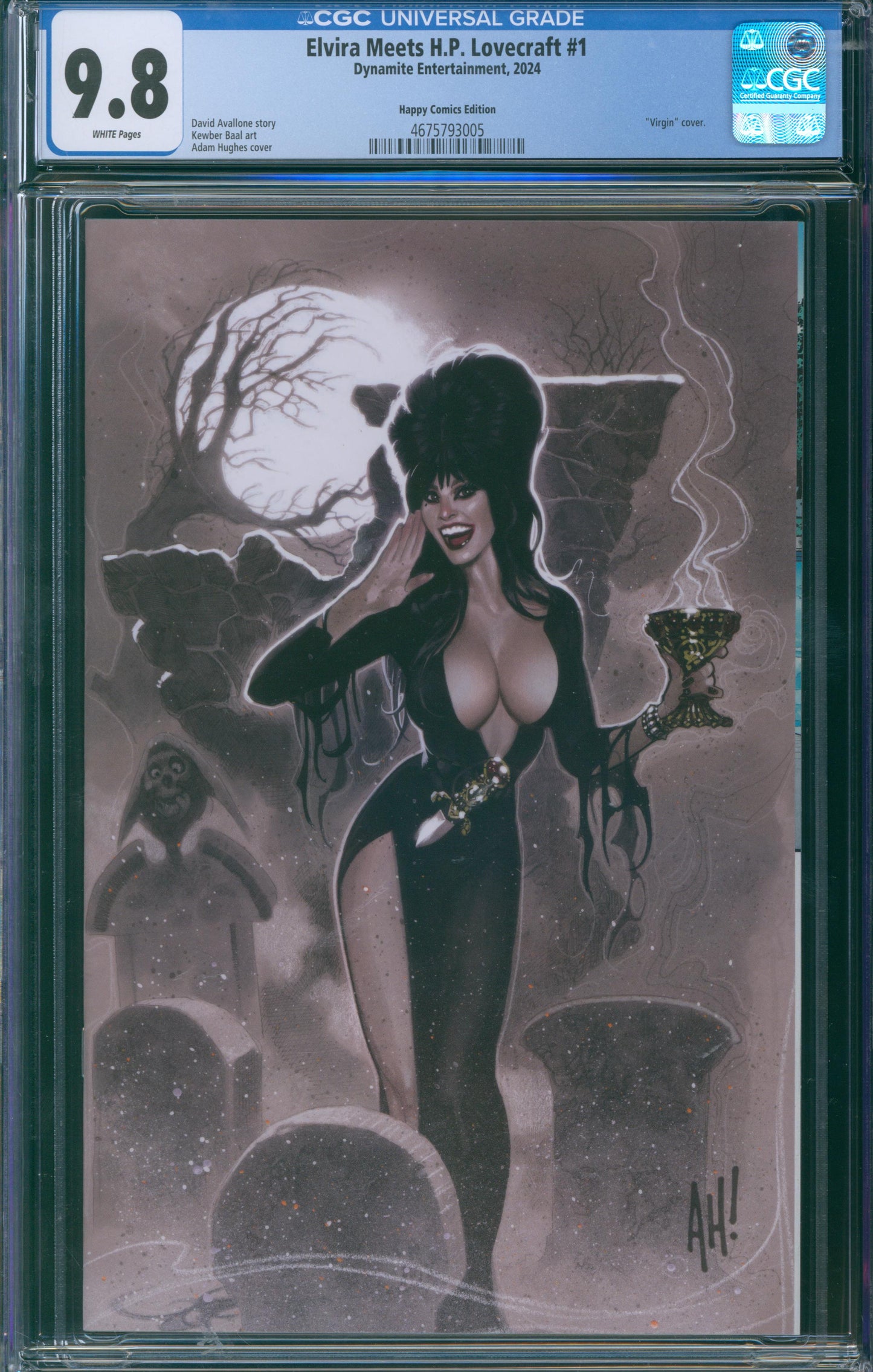 Elvira Meets H.P. Lovecraft #1 CGC 9.8 - Happy Comics Edition "Virgin" cover