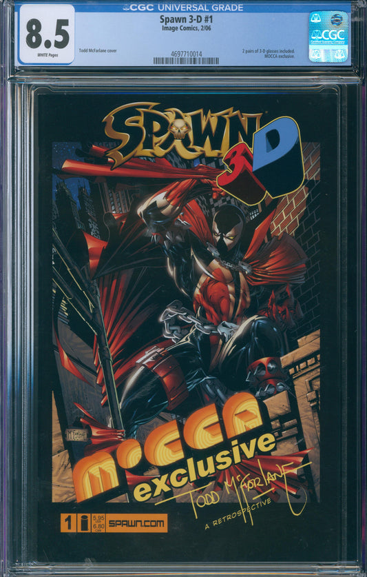 Spawn 3-D #1 CGC 8.5 - MOCCA exclusive