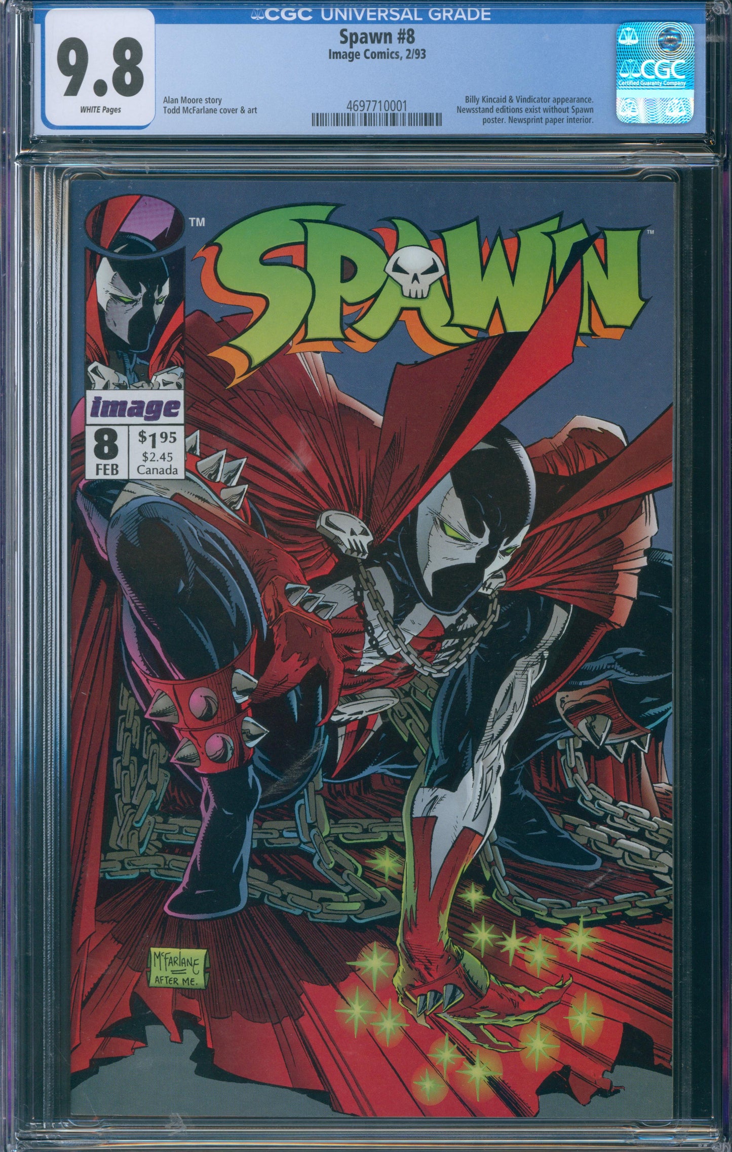 Spawn #8 CGC 9.8 - 1993