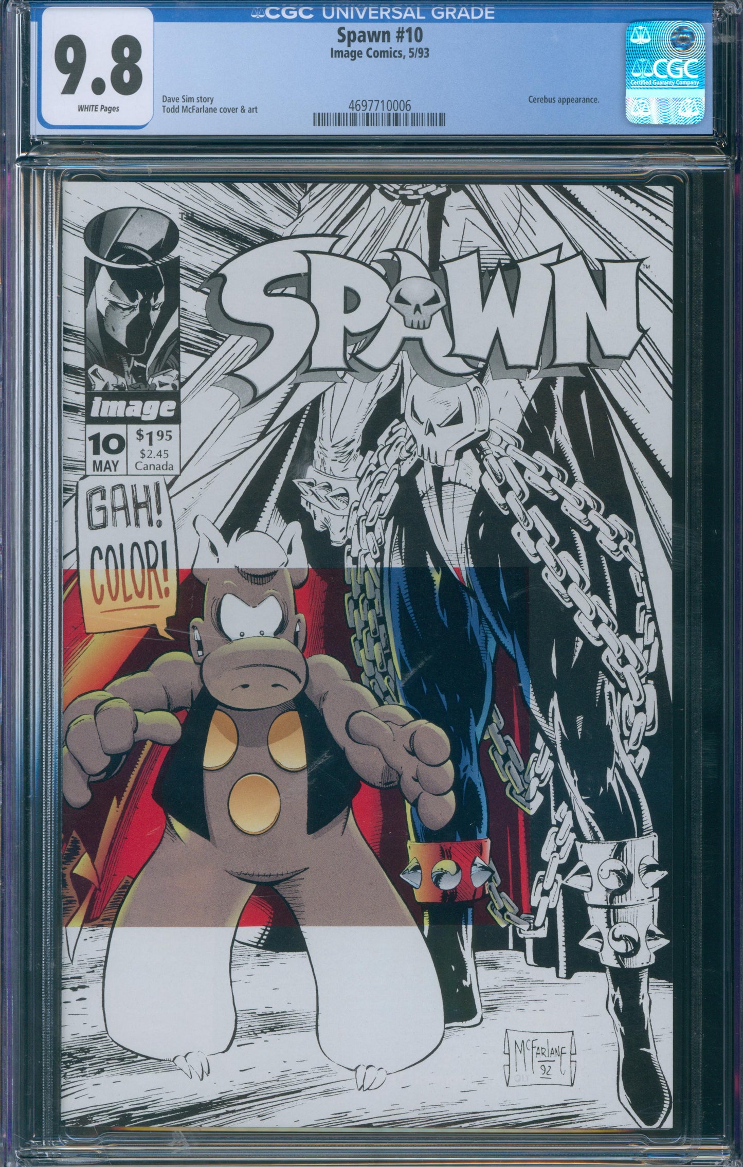 Spawn #10 CGC 9.8 - 1993