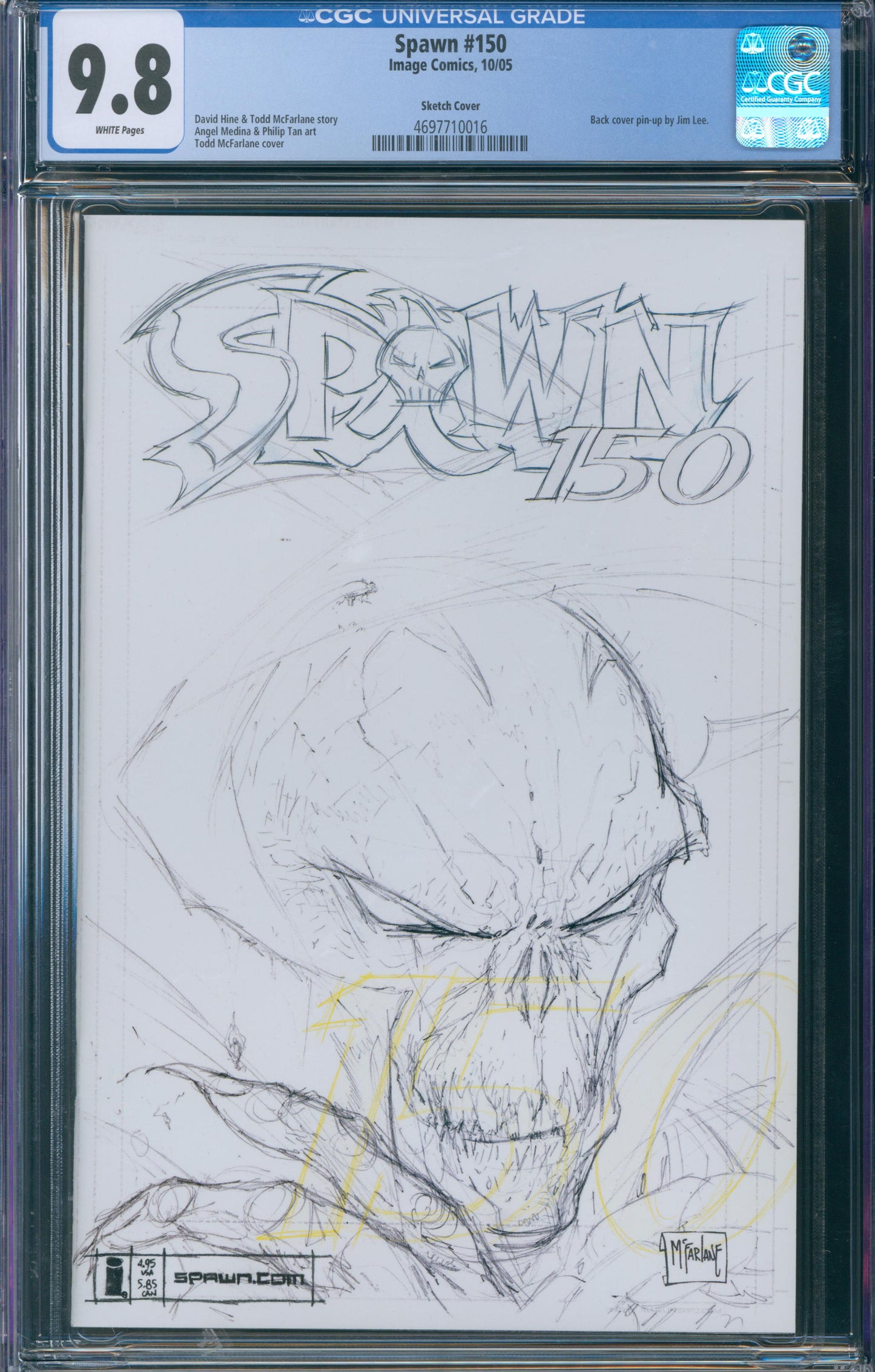 Spawn #150 CGC 9.8 - Sketch Cover