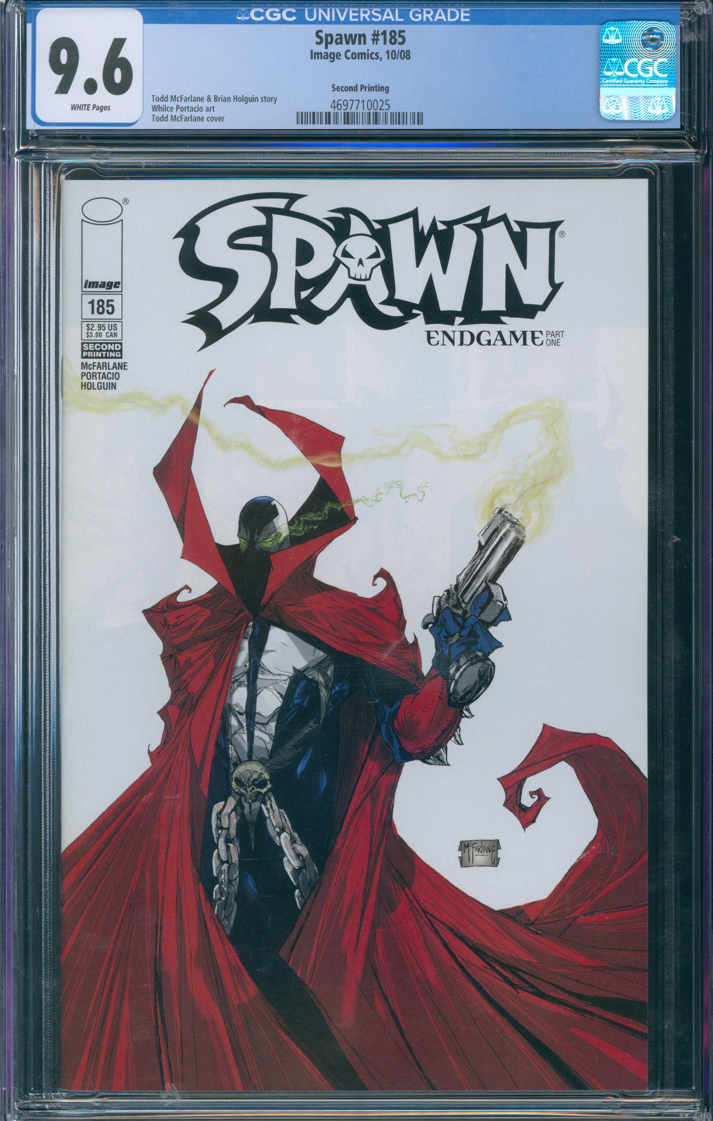 Spawn #185 CGC 9.6 - Second Printing
