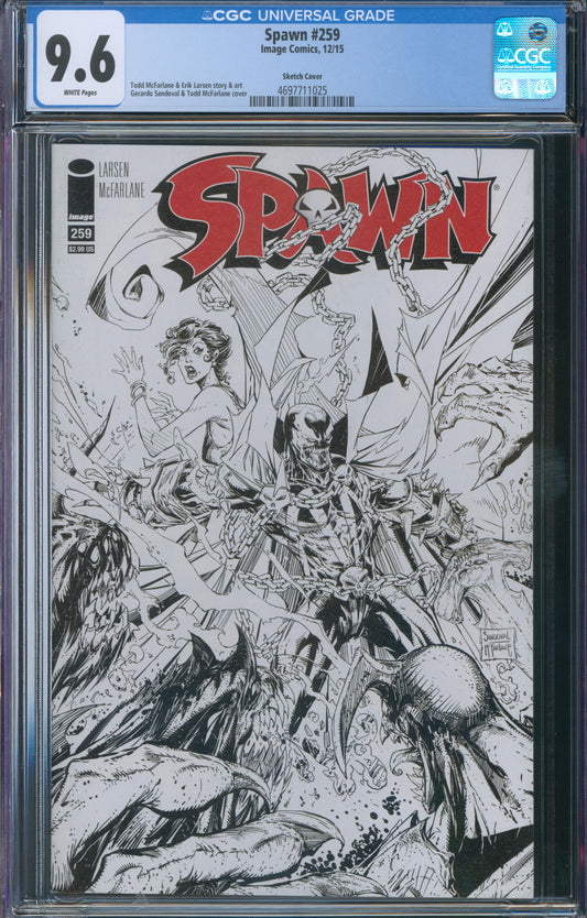 Spawn #259 CGC 9.6 - Sketch Cover