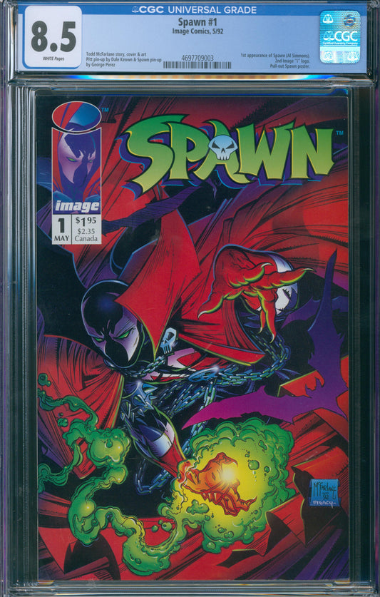 Spawn 1 CGC 8.5 (A) - 1st Appearance Of Spawn (Al Simmons)