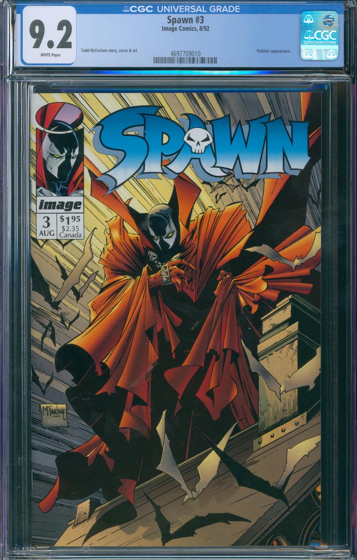Spawn #3 CGC 9.2