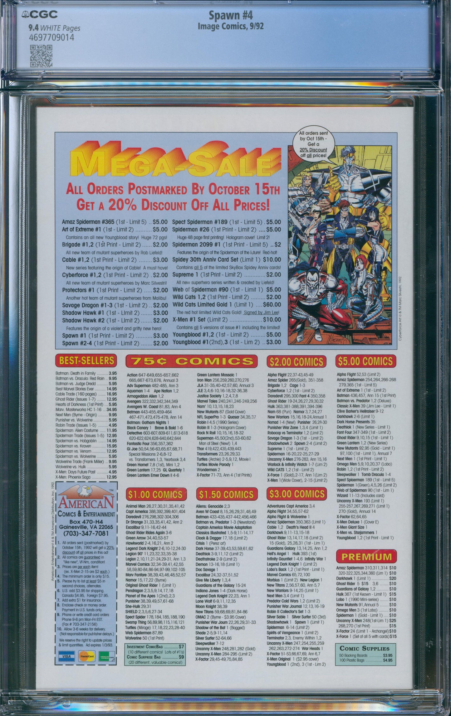 Spawn #4 CGC 9.4 (B)