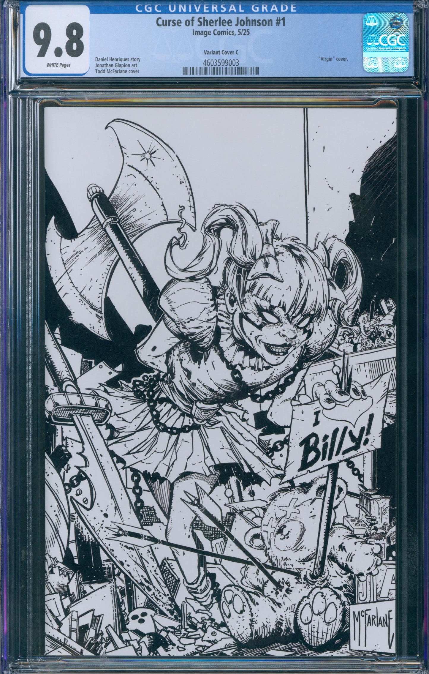 Curse of Sherlee Johnson #1 CGC 9.8 - Variant Cover C Virgin