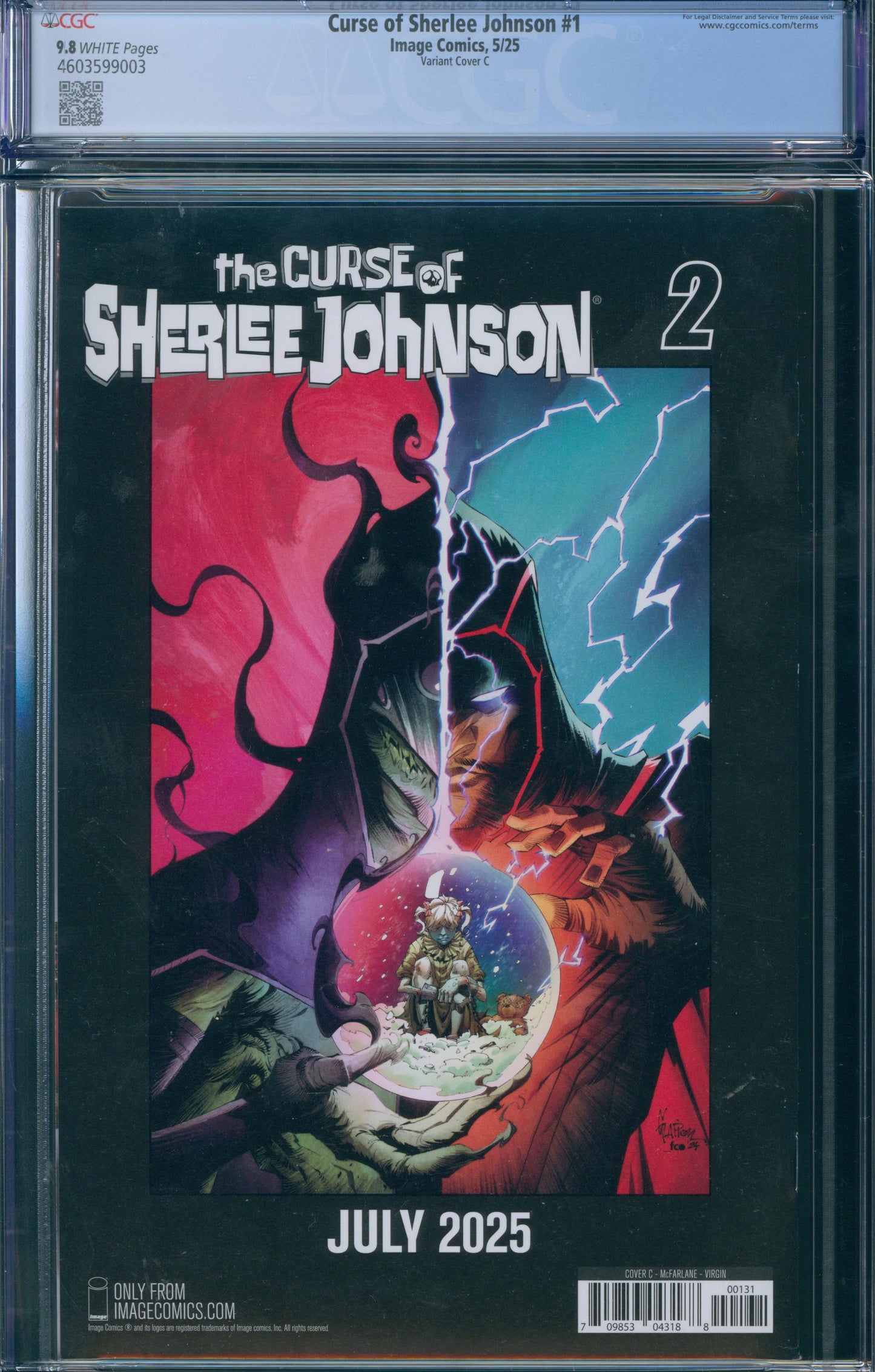 Curse of Sherlee Johnson #1 CGC 9.8 - Variant Cover C Virgin