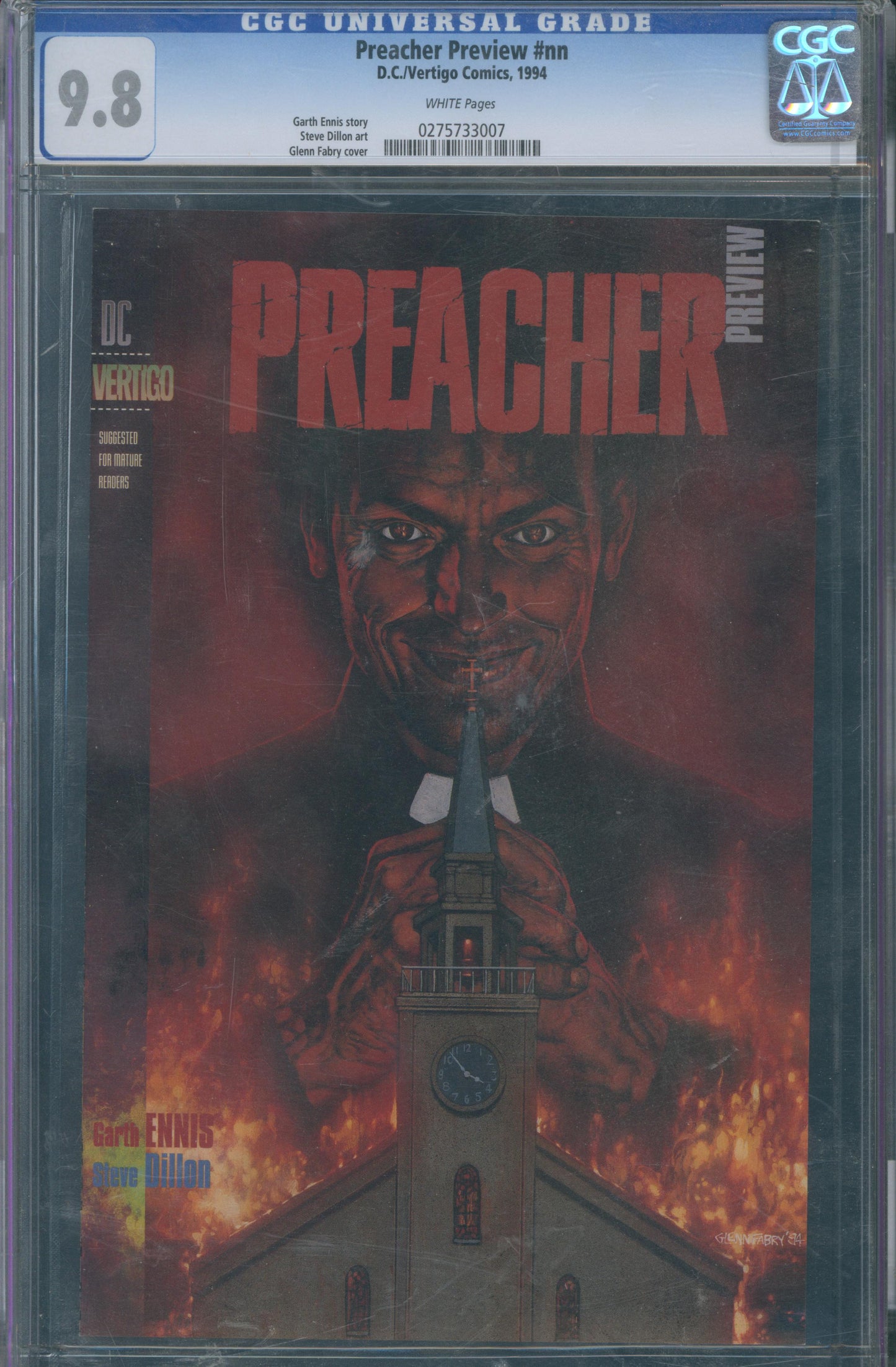 Preacher Preview #nn CGC 9.8