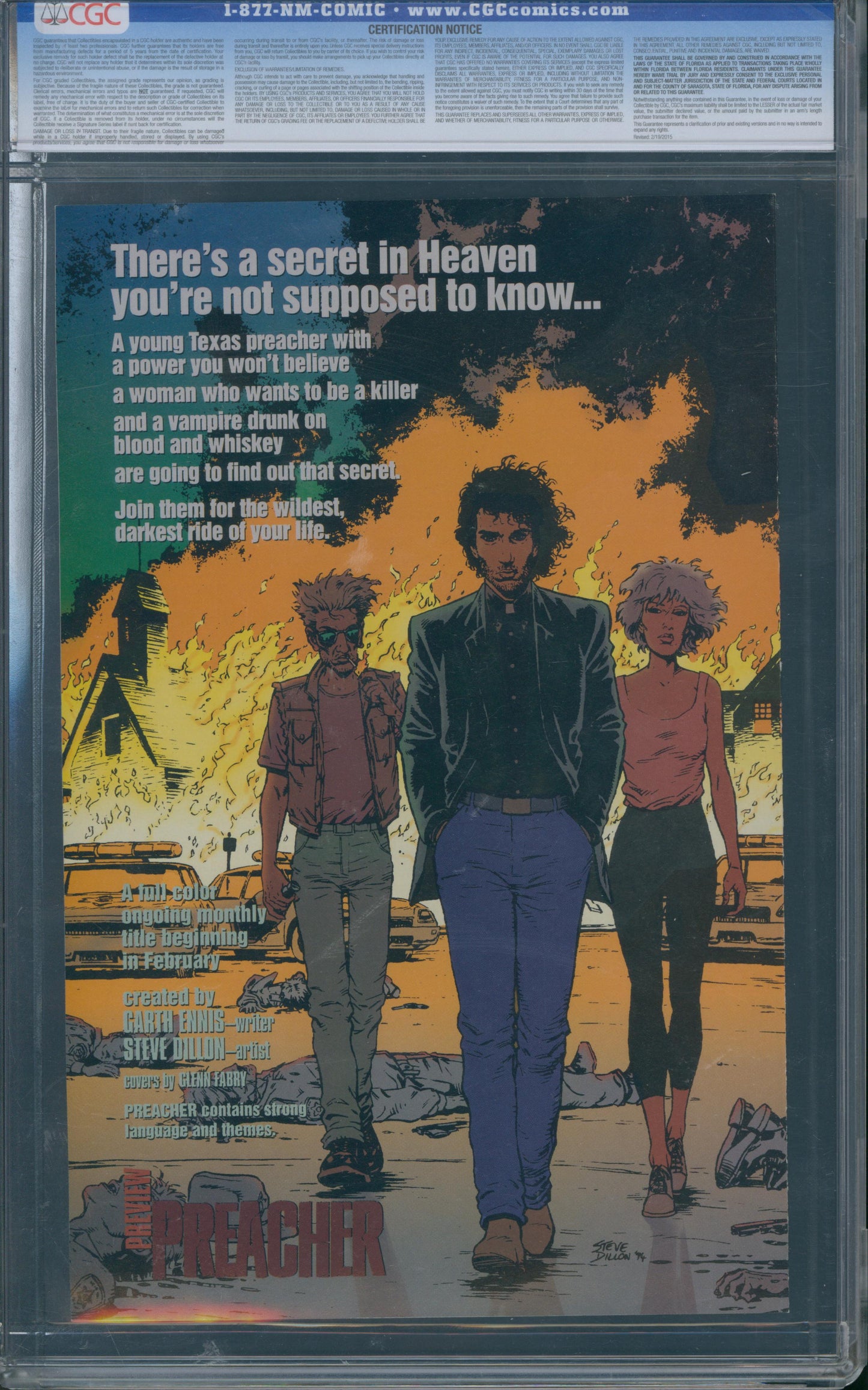 Preacher Preview #nn CGC 9.8