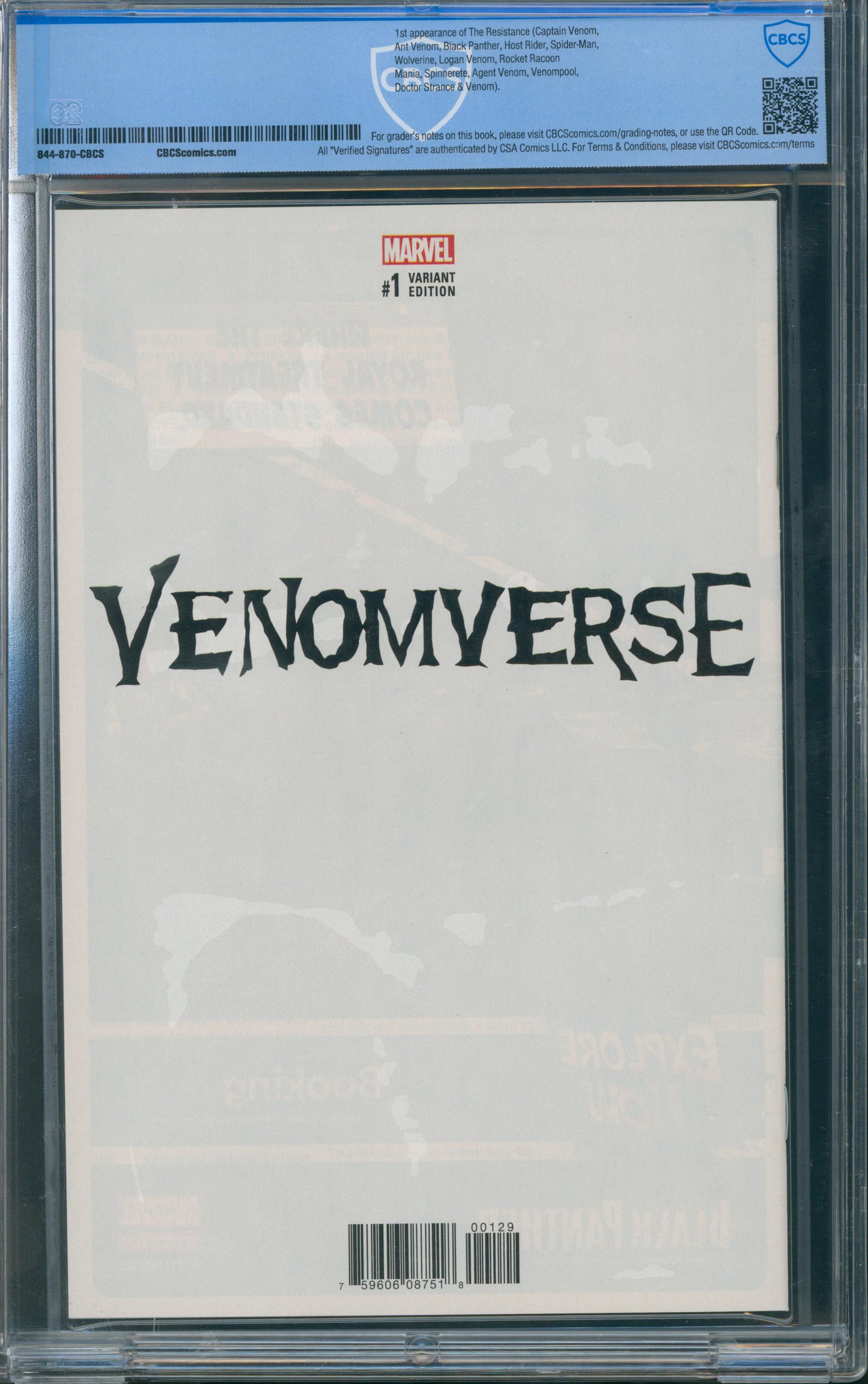 Venomverse #1 CBCS 9.8 SN: 019/250