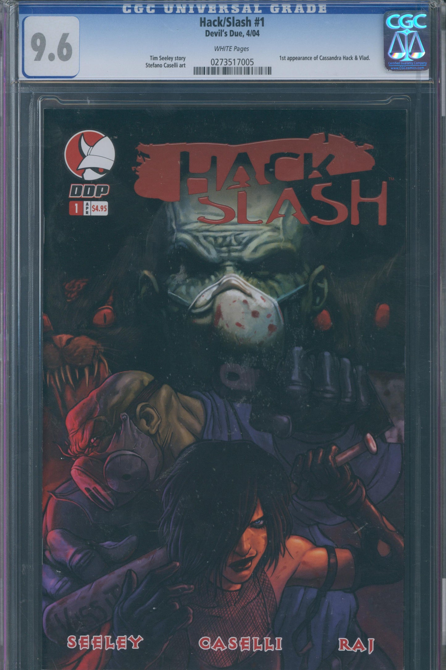 Hack/Slash #1 CGC 9.6 - 1st Appearance of Cassandra Hack & Vlad