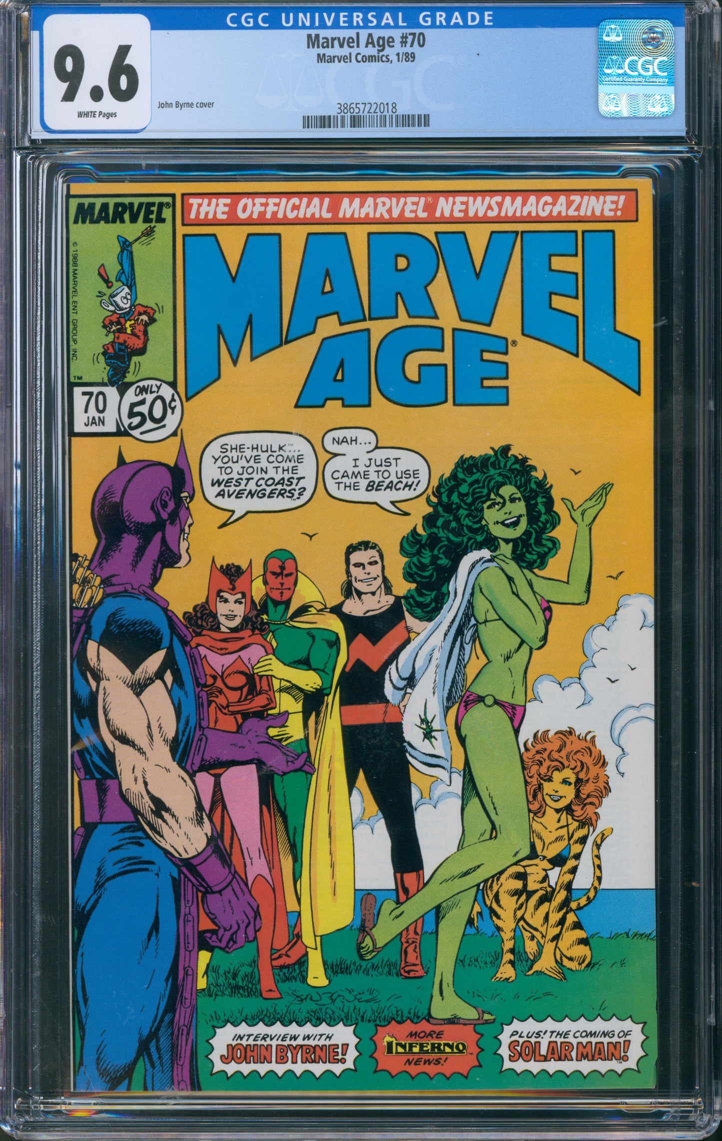 Marvel Age #70 CGC 9.6