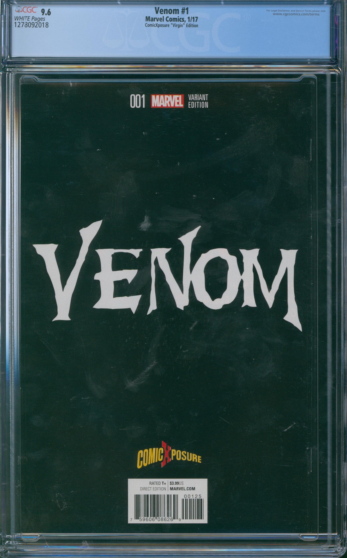 Venom #1 CGC 9.6 - ComicXposure "Virgin" Edition