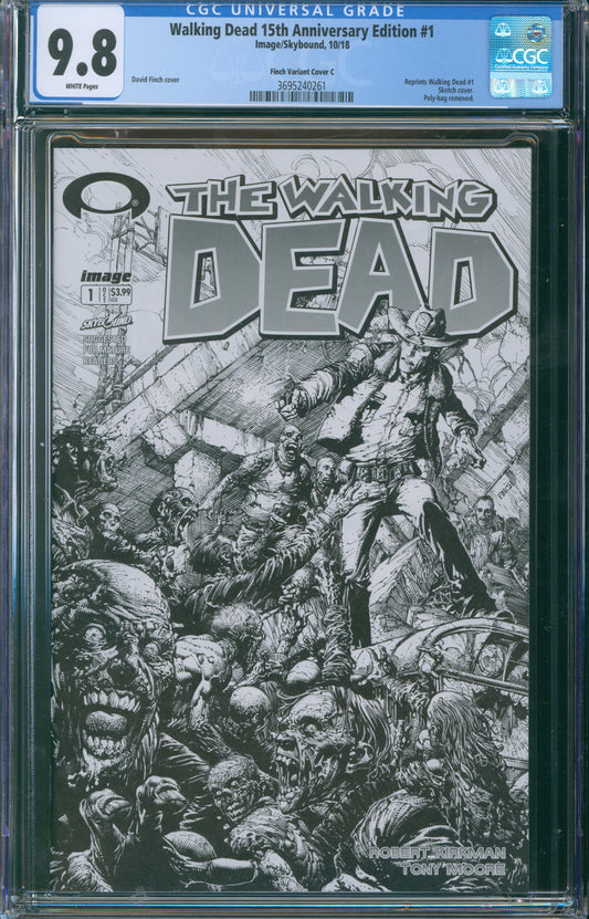 Walking Dead 15th Anniversary Edition #1 CGC 9.8 - Finch Variant Cover C