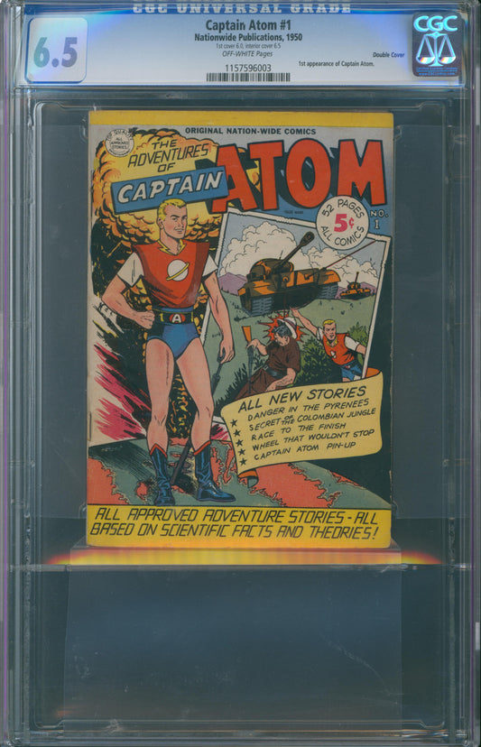 Captain Atom #1 CGC 6.5 - 1st appearance of Captain Atom - 1950