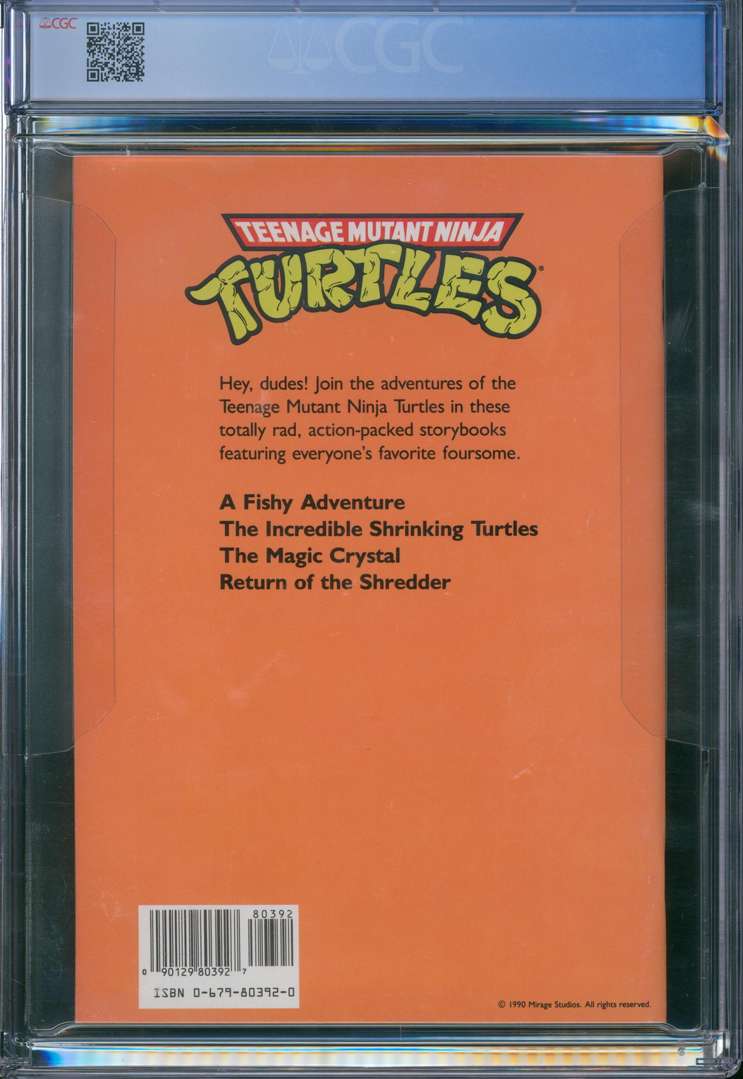 TMNT Graded Comic Book Set - A Storybook Adventure - Random House - 1990