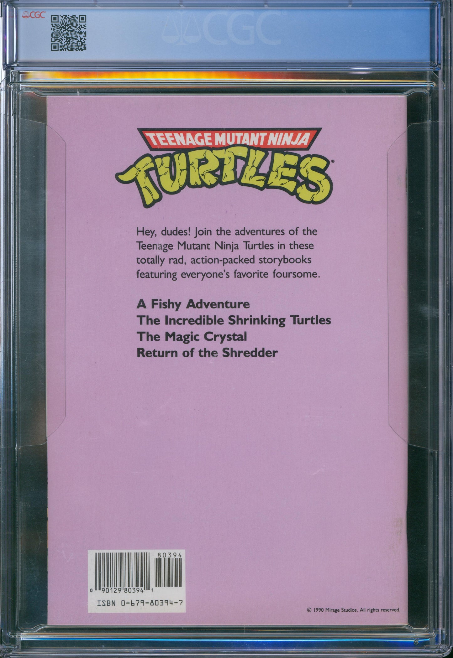 TMNT Graded Comic Book Set - A Storybook Adventure - Random House - 1990