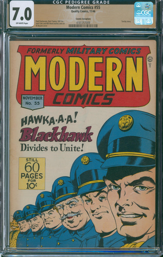 Modern Comics #55 CGC 7.0 - Cosmic Aeroplane - 1946