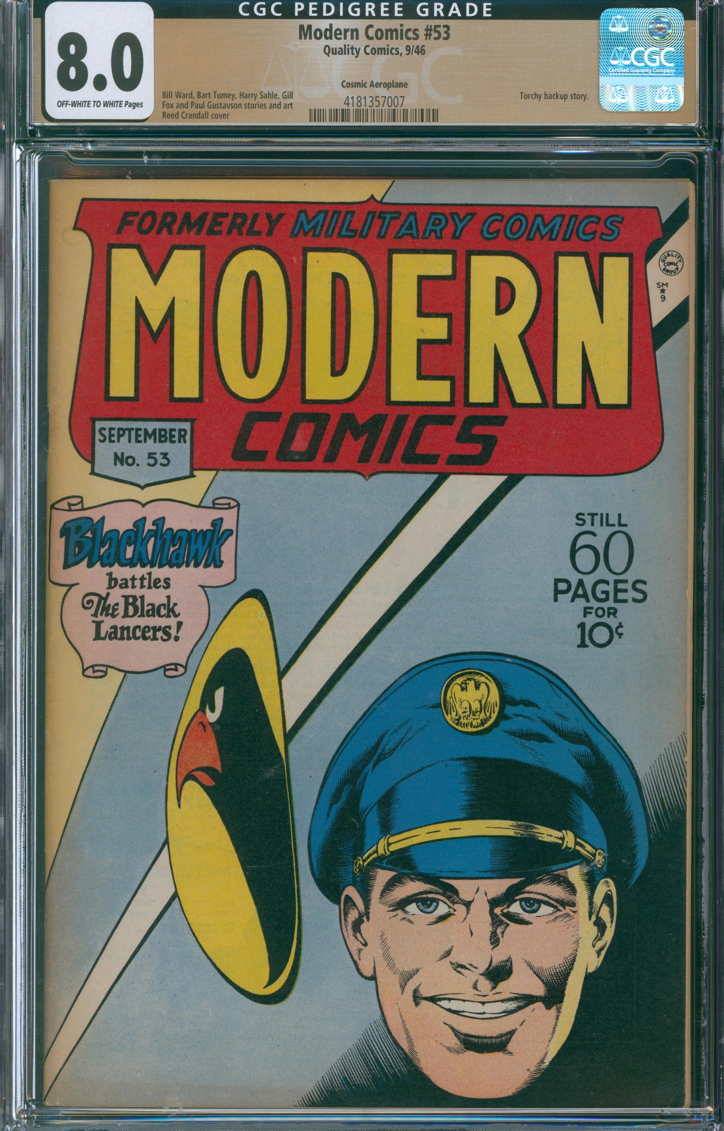 Modern Comics #53 CGC 8.0 - Cosmic Aeroplane - 1946
