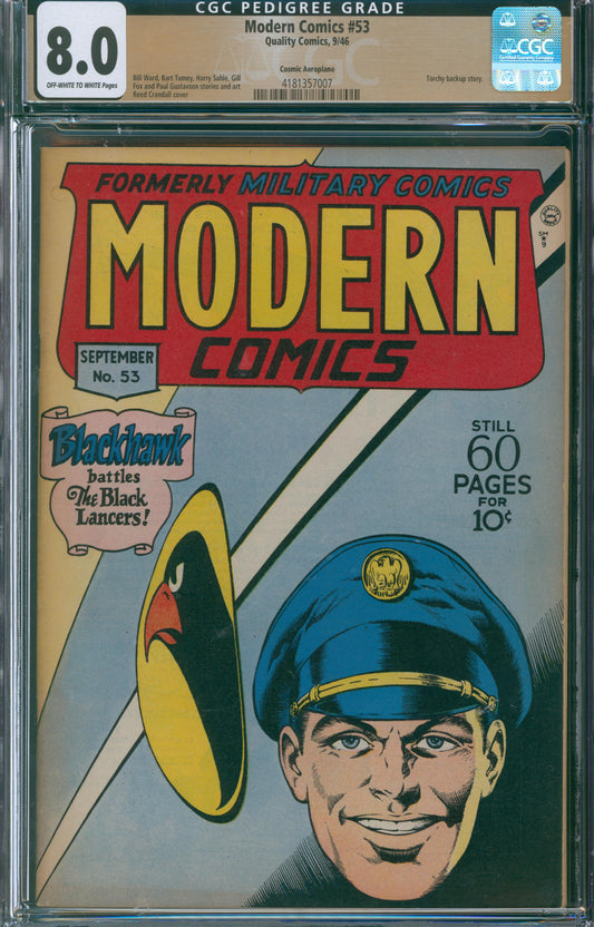 Modern Comics #53 CGC 8.0 - Cosmic Aeroplane - 1946