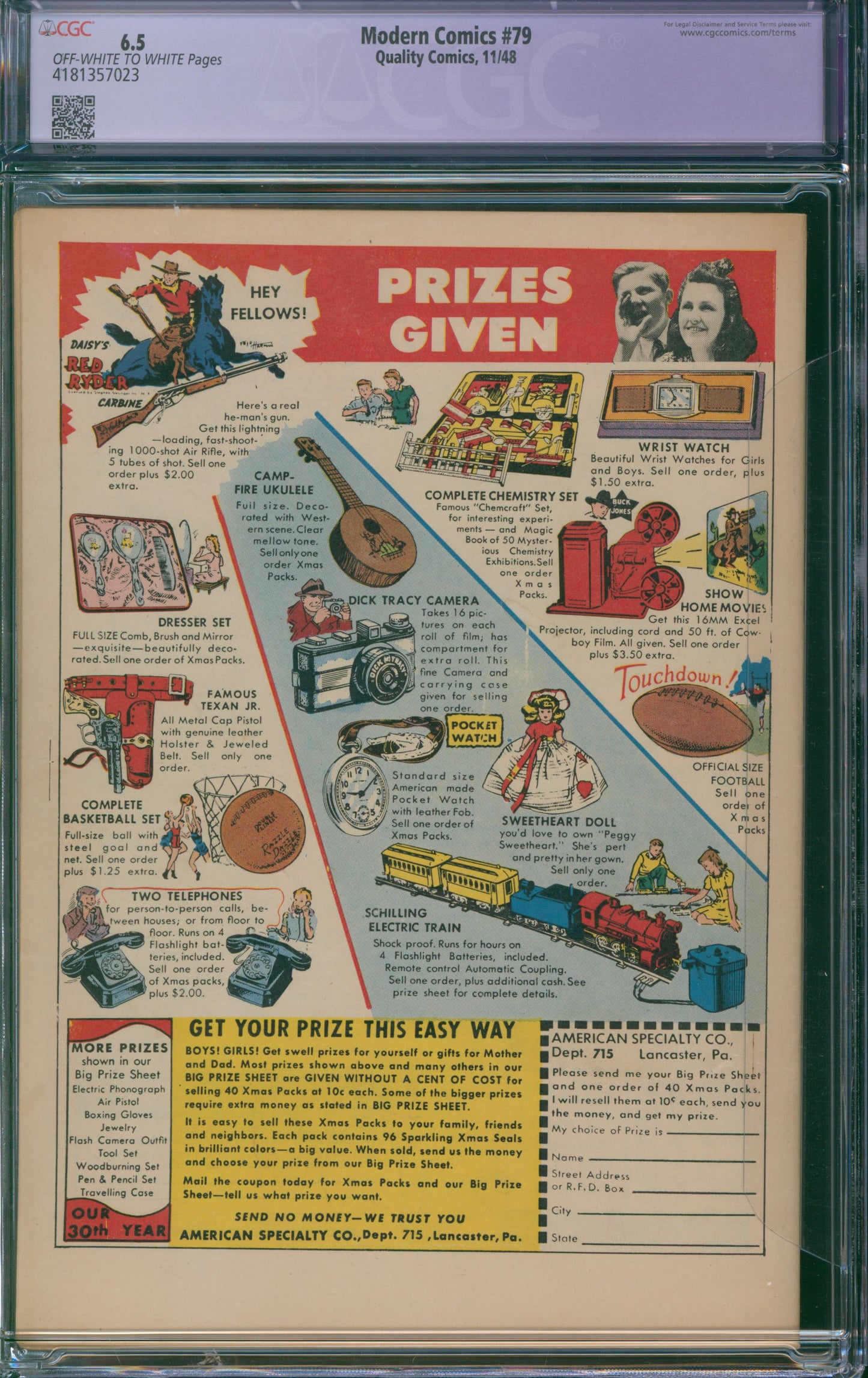 Modern Comics #79 CGC 6.5 - RESTORED GRADE - 1948