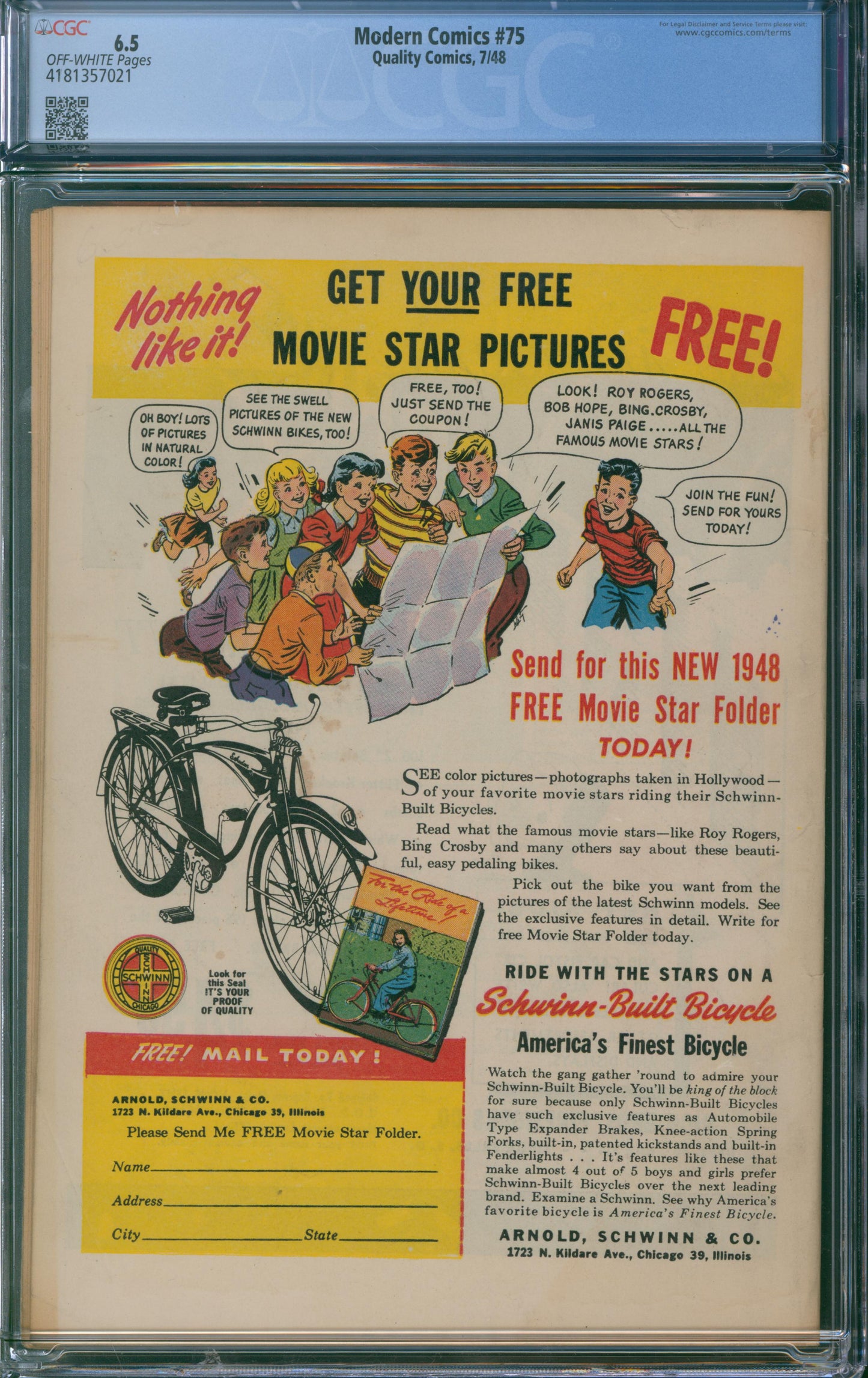 Modern Comics #75 CGC 6.5 - 1948